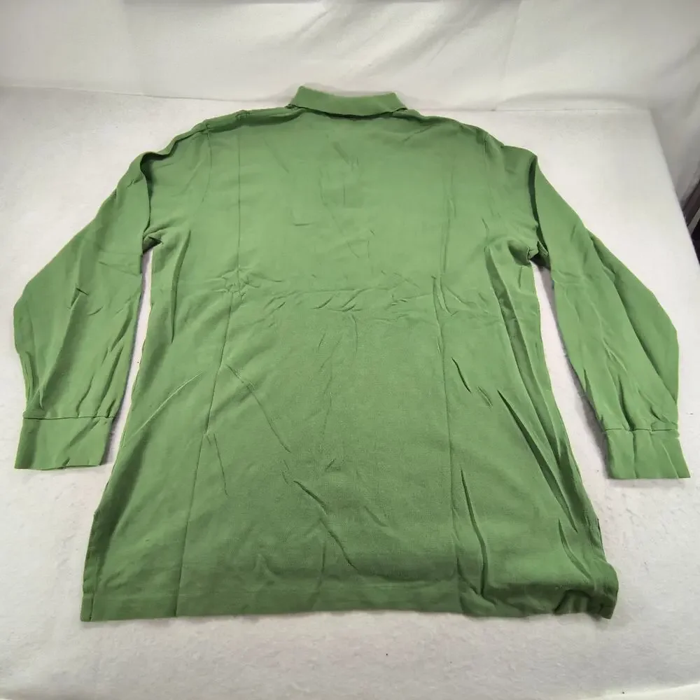 Polo by Ralph Lauren Collared Casual Long Sleeve Polo Shirt Mens Size XL Green